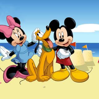 Mickey beach wallpaper