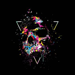 Color sketch wallpaper