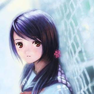 Anime girl PC wallpaper