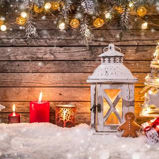 Christmas decor wallpaper