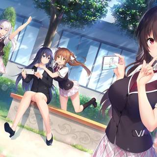 School uniform anime wallpaper