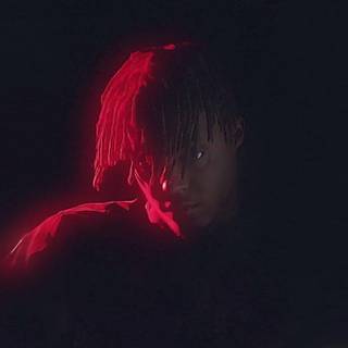 Juice Wrld computer red wallpaper