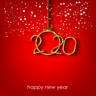 Colourful Happy New Year 2020 wallpaper