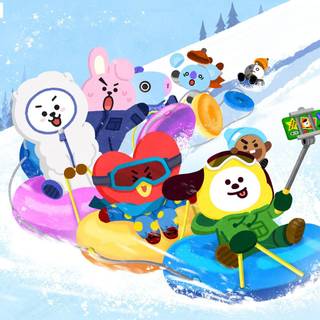 Line Friends desktop wallpaper