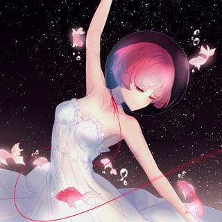 Fantasy beautiful dancing anime girl wallpaper