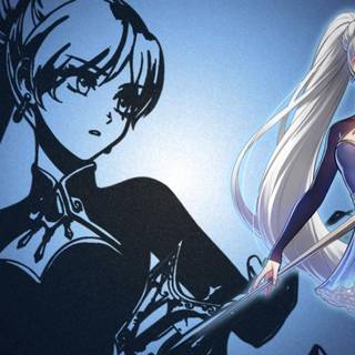 Art anime blue wallpaper