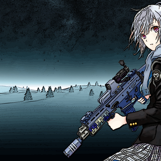 Sniper boy style anime wallpaper