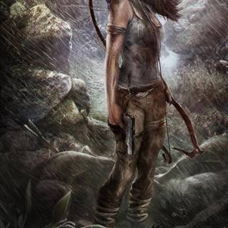 Lara Croft mobile wallpaper