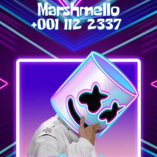 Marshmello colour wallpaper