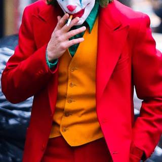 Joker smoking mobile wallpaper