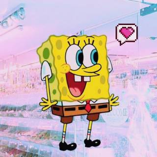 Aesthetic Spongebob phone wallpaper