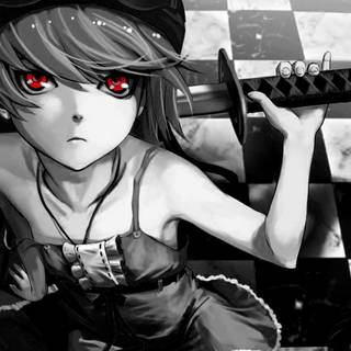 Black and white anime HD wallpaper