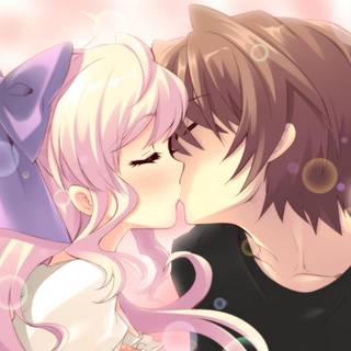 Kisses anime wallpaper