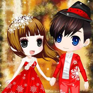 Anime couple korea wallpaper