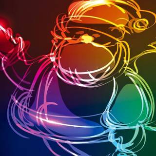 Bright neon wallpaper