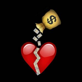 Aesthetic sad hearts wallpaper