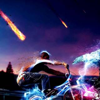 Black biker Android wallpaper