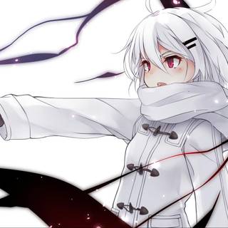 Anime white wallpaper