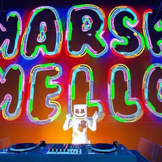 Marshmello neon wallpaper