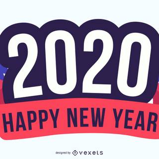 2020 New Year graphics wallpaper