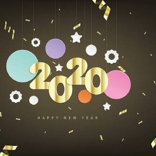 Windows 10 Happy New Year 2020 wallpaper