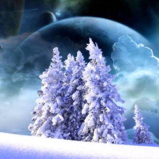Fantasy winter wallpaper