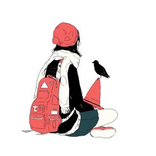 Aesthetic girl lofi wallpaper