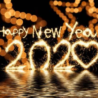 Happy New Year 2020 UHD wallpaper