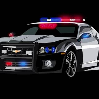 Police Camaro desktop wallpaper