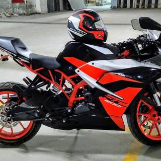 Ktm Rc 200 black photography wallpaper