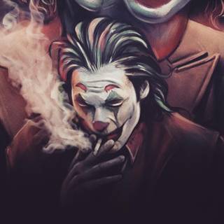 Joker Smoking  wallpaper