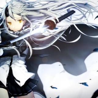 Silver haired anime wallpaper