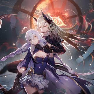 Silver haired anime wallpaper