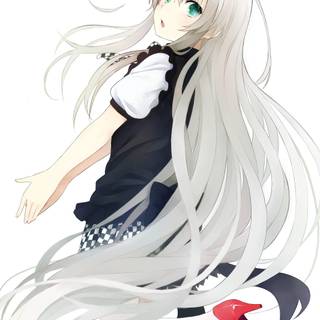 Silver haired anime wallpaper