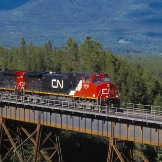 Canadian railroad wallpaper