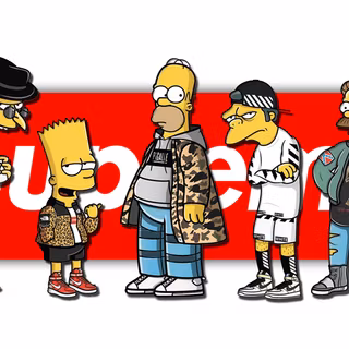 Supreme cartoon computer wallpaper