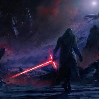Kylo Ren 4K art wallpaper