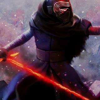 Kylo Ren 4K art wallpaper