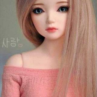 Cute doll phone 4k wallpaper