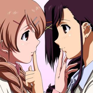 Anime best friends boy and girl wallpaper