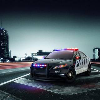 Police car desktop wallpaper