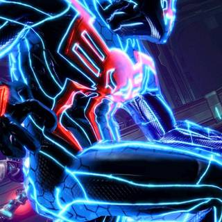 Neon Spider Man wallpaper