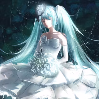 Anime girl wedding wallpaper