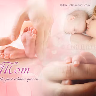 Baby and mom wallpaper