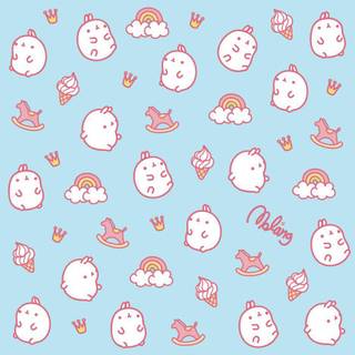 Molang spring wallpaper