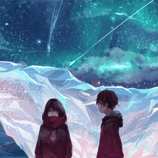 Anime boy propose a girl wallpaper