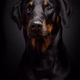 Black dog HD wallpaper