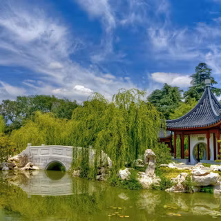 Chinese garden wallpaper