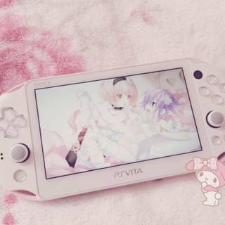 Pink gamer girl aesthetic wallpaper