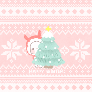 Simple cute winter wallpaper